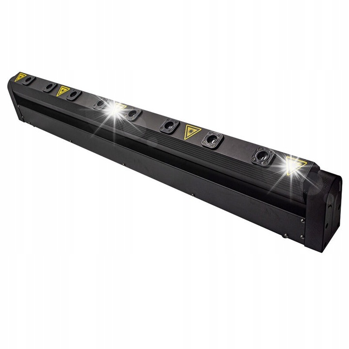 Lista laser RGB profesionala Evolights, 8 surse de lumina, 500mW, 108x8,05x17cm, set complet