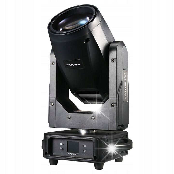 Cap de iluminat mobil Light4Me Line Beam 230W, 12 culori, efecte variate, 26,8x22x45,4cm
