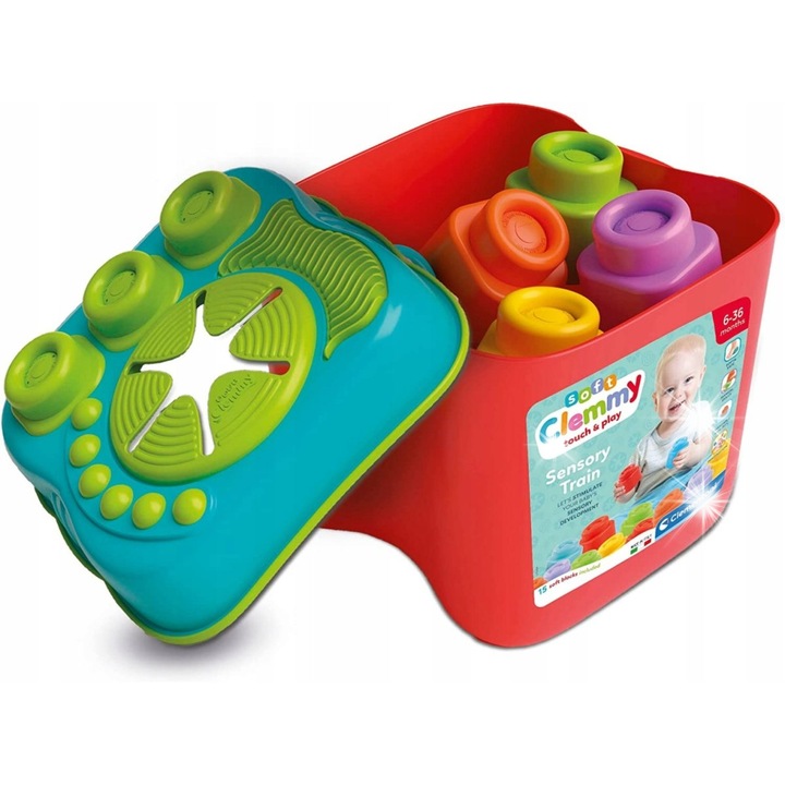 Комплект играчки за сортиране, Clementoni, безопасни, миещи се, многоцветни