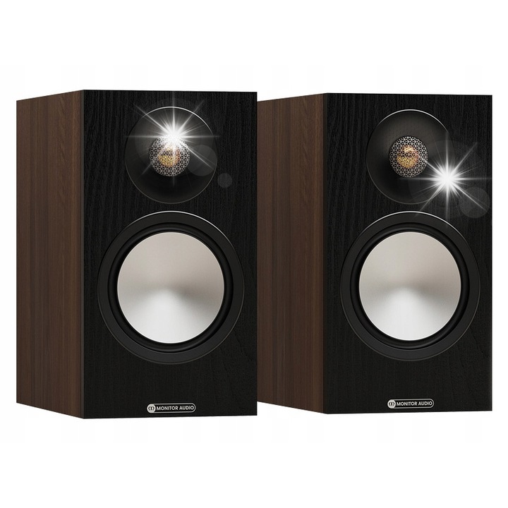 Boxe de raft Monitor Audio Bronze 50 7G, 2 cai, tweeter C-CAM Gold 25 mm, woofer 152 mm, 8 Ω, 86 dB, Walnut, set 2 buc