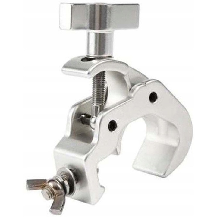 STAND4ME világítástechnikai kampó, 50kg, 30-41mm, alumínium, ezüst