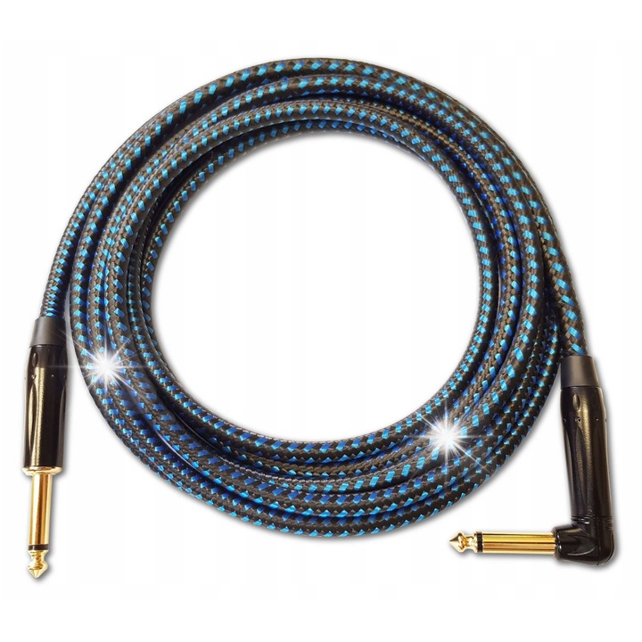 Cablu instrumental Red's Music, FOP, 1x0,23mm, 6,4mm, negru, 5m