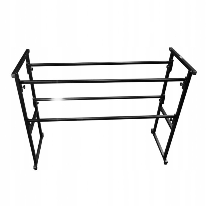 Stand4Me stativ DJ DJ120 MKII, 1220x320mm, 930mm inaltime, mobil, culoare neagra