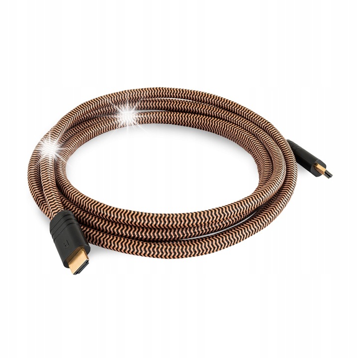 Кабел HDMI 2.1 Proson Arctic 8K 3m, 4K@60Hz, найлон, бял