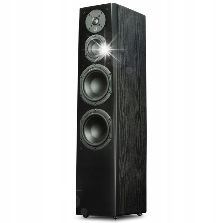 Boxa de podea SVS Prime Tower SVSPRIMET-BA-1 (425382534), 3,5 cai, bass reflex, 2 x woofer 16,5 cm + mid 11,4 cm + tweeter 2,54 cm, 30 Hz–25 kHz, impedanta 8 Ω, sensibilitate 87 dB, putere recomandata 20–250 W, Black Ash, 92,96 x 20,32 x 29,46 cm, 18,2 kg