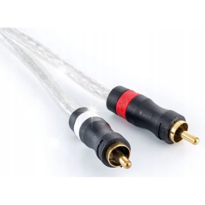 Кабели 2xRCA - 2xRCA Eagle Cable, 0,75м, бял, PVC изолация, висококачествен меден проводник