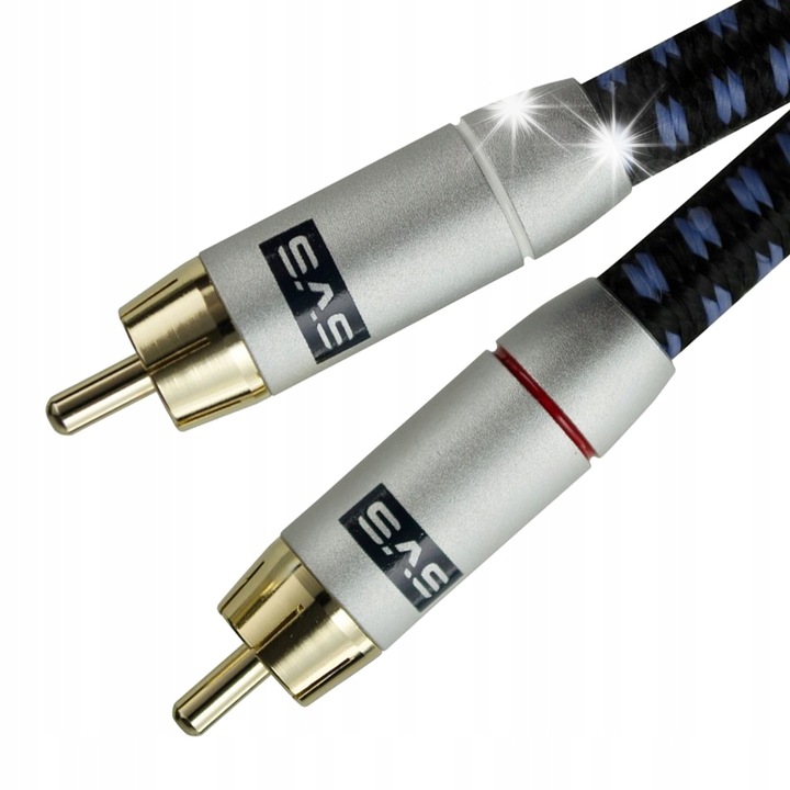 SVS RCA-RCA összekötő kábel, mélynyomóhoz, 2 méter, 24k aranyozott csatlakozók, OFC rézmag