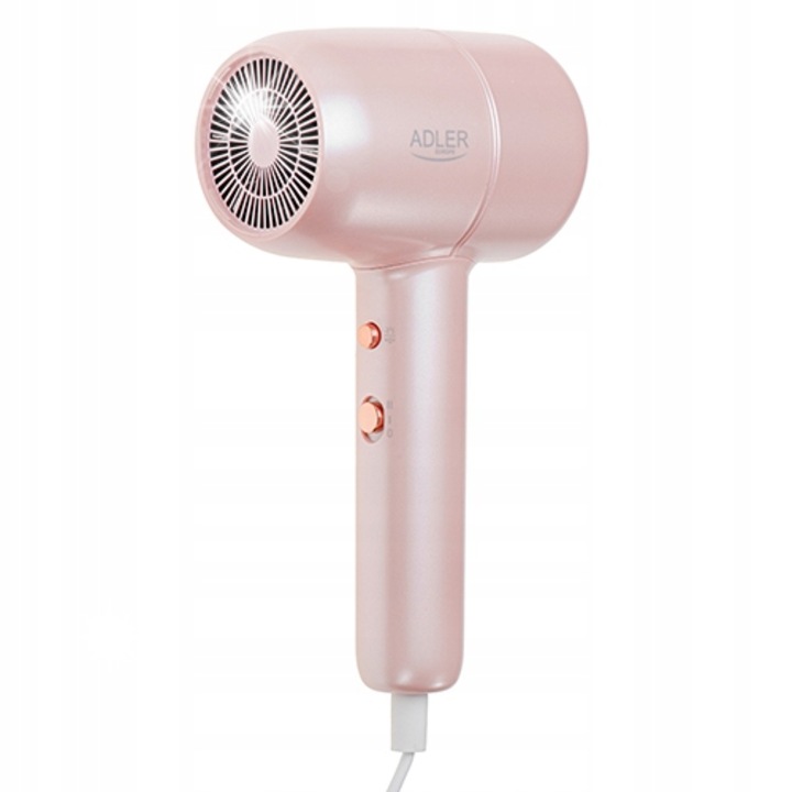 Сешоар Adler AD 2279, 2 степени на мощност, 2 температурни настройки, технология за йонизация, 1800W, 180см