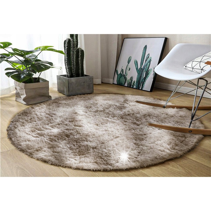 Okraglet Shaggy Ombre teve szőnyeg 140x140 cm, készlet