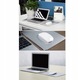 Mousepad Strado, aluminiu, design minimalist, antiderapant, 21,8x17,8x0,2cm, argintiu