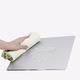 Mousepad Strado, aluminiu, design minimalist, antiderapant, 21,8x17,8x0,2cm, argintiu
