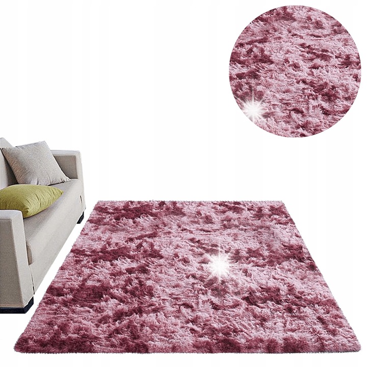 Covor Shaggy Ombre, rosu, 160x230 cm