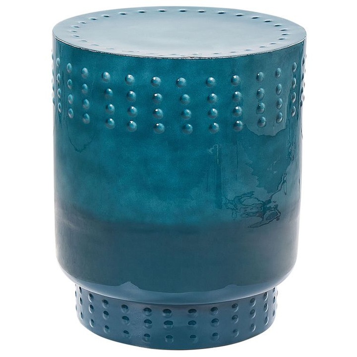 Masa de cafea din metal albastru Abra