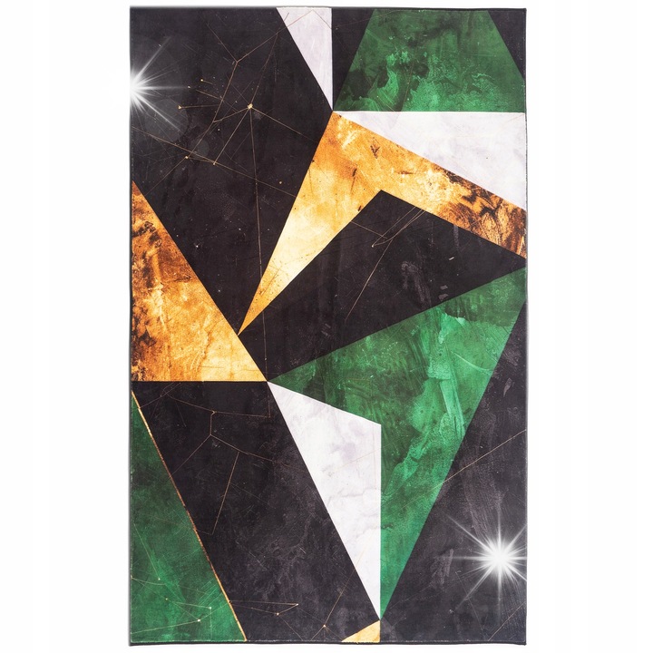 Covoare Strado Novo set, multicolor, 120x170cm, antiderapant, material Velvet