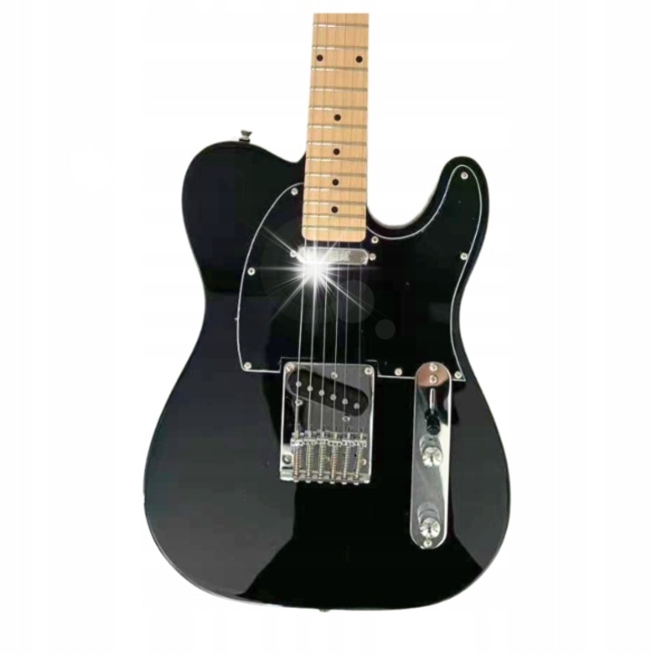 Chitara electrica Telecaster 4/4 V-Tone, 39", neagra, 22 frete, corp din lemn de tei