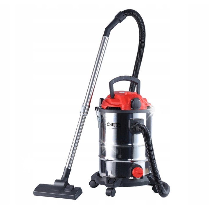 Aspirator industrial Adler CR 7045, 6 functii, 25L, 3400W, 19m, inox