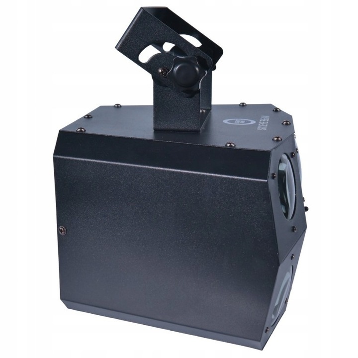 Reflektor/projektor Light4Me Six Eye Beam, 24 LED 3W RGBW, DMX512 vezérlés és vezeték nélküli távirányító, fekete, 1 db
