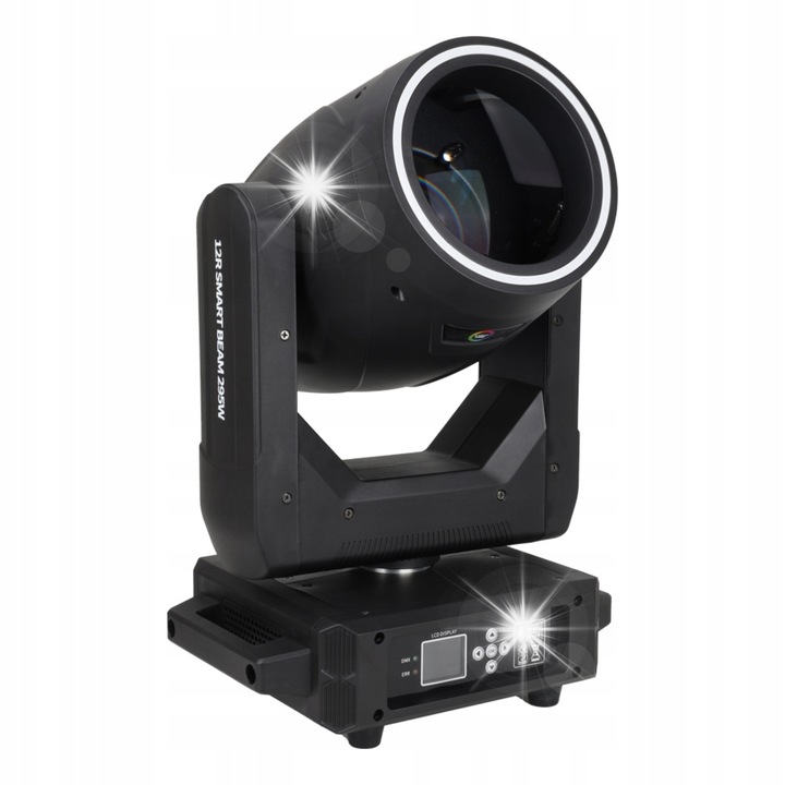 Cap de iluminat mobil, Light4Me, 12R Smart Beam 295W, RGB, negru