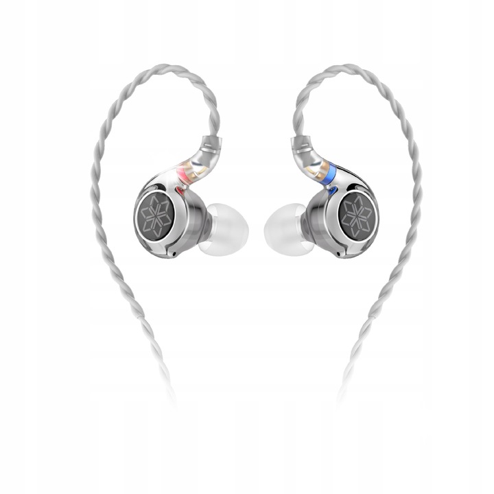 Casti in-ear FiiO FD11, difuzor din fibra de carbon 10 mm, certificare Hi-Res, cablu detasabil 0,78 mm 2-pin Type-C, argintiu