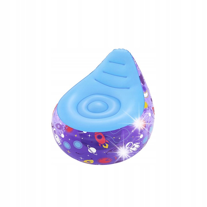 Duhman Bestway fotel 72x72x64cm, érdekes grafika, beltéri/kültéri használat, maximum 45kg