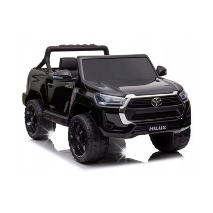 Електрическа кола Lean Toys Toyota Hilux, 3 скорости, черна, 133x85x69см