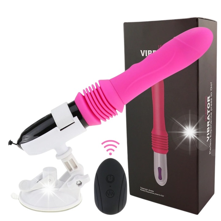 Vezeték nélküli multifunkcionális vibrátor távirányítóval, Gordon, rózsaszín, ideális méretek, vízálló