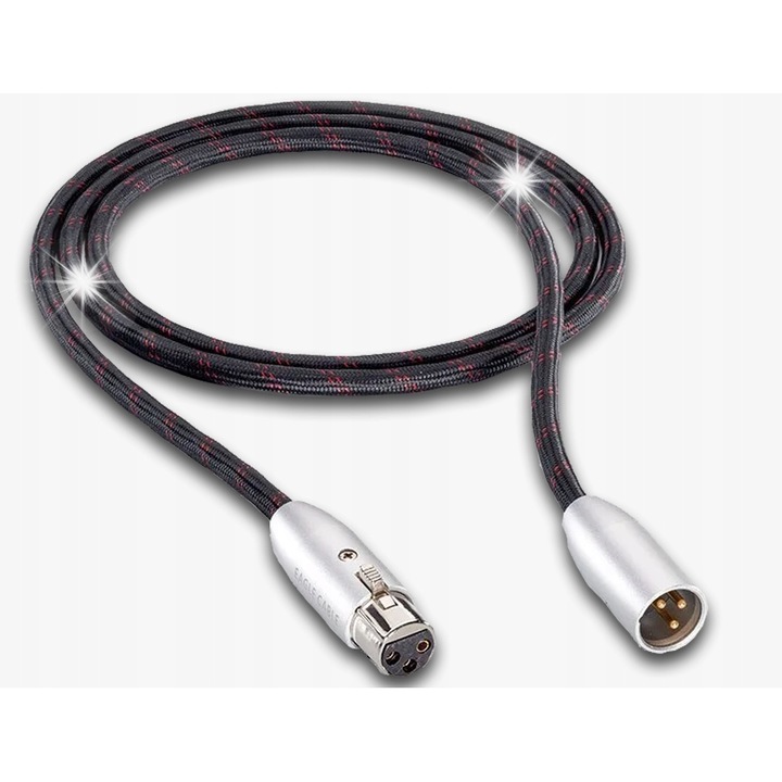 Аудио кабел XLR 2xXLR Eagle Cable, 0,75м, симетричен, с медна жица