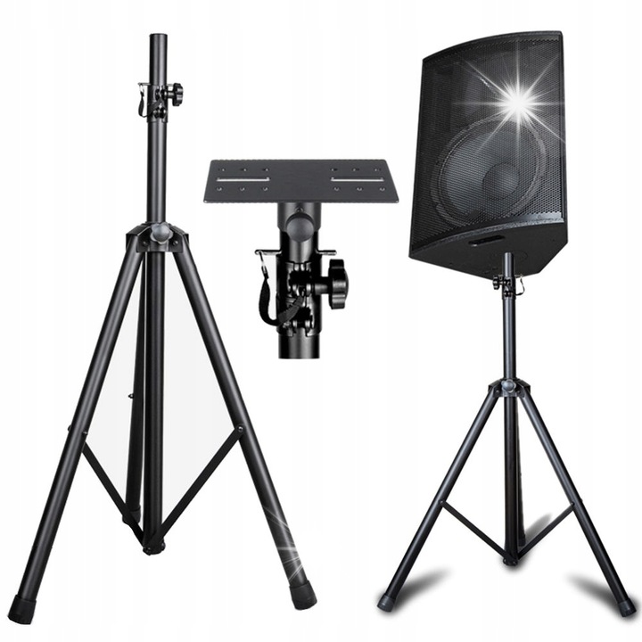 Стойка за високоговорител Mozos SPK2-STAND, 100 кг, 100-200 см, платформа 175x110 мм