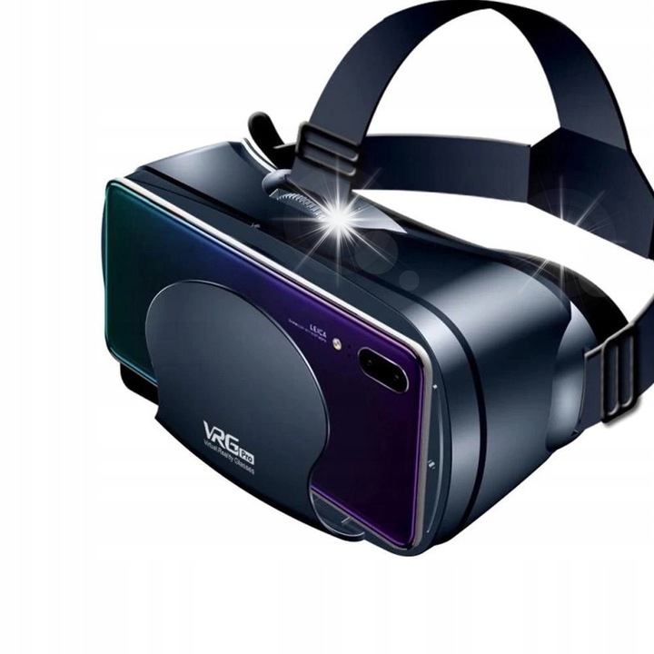 Set Ochelari VR 3D Choifoo VRG Pro, compatibili cu dispozitive 5"-7", culoare neagra