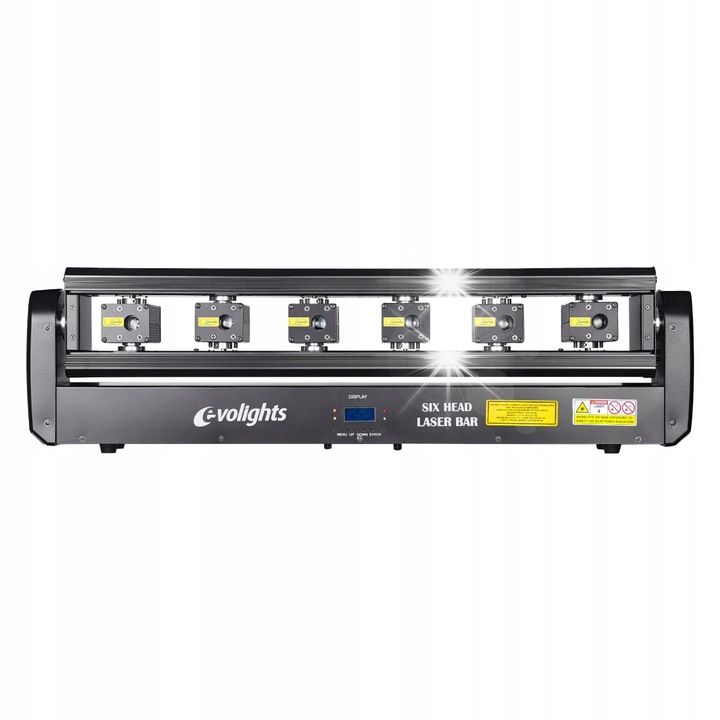 Lista laser RGB Evolights M-Bar, 3W, 6 lasere, dimensiuni 86x8,9x23cm, set complet