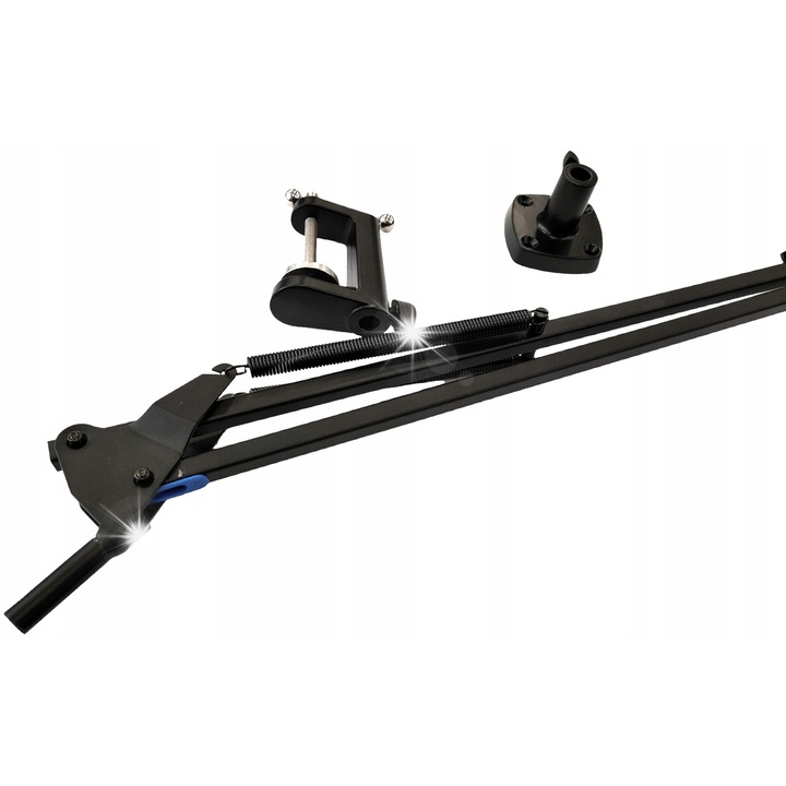 Stativ de birou pentru microfon Roxtone PMS210, negru, 100x48cm, set cu suport microfon