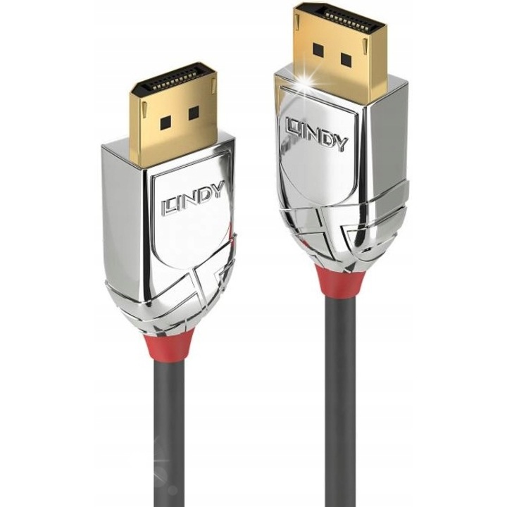 Lindy Cromo Line DisplayPort 1.2 kábel 36302 2m, 4K, 21.6Gbps, 3D