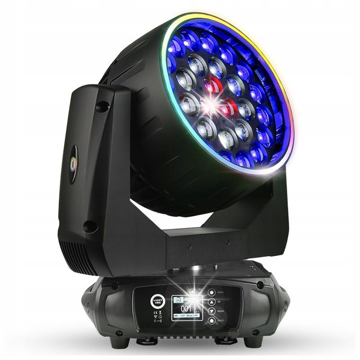 Reflector LED profesional Light4Me Venom Wash 28x15 Ring, 28x15W, RGBW, 6-60°