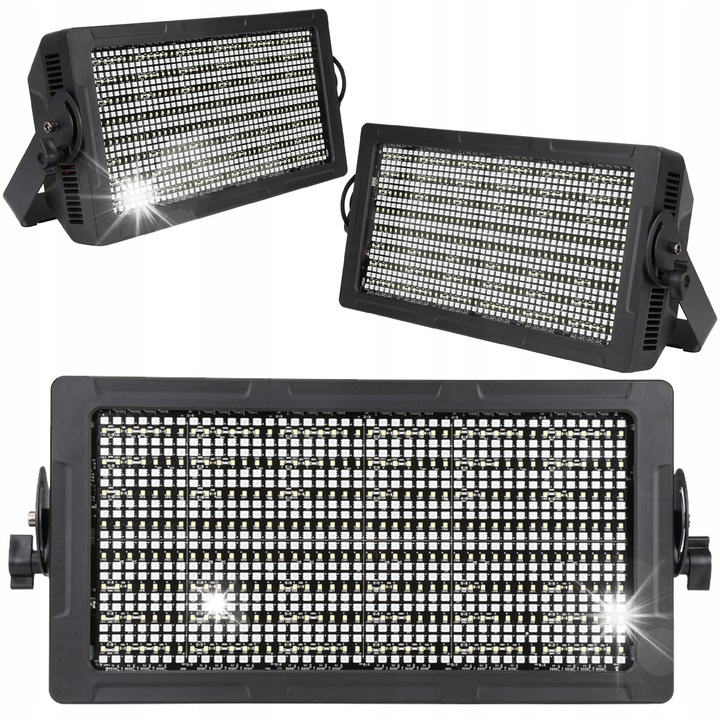 Stroboszkóp Light4Me Strobe Panel 1000, LED RGB+CW, 1008 dióda, 38x11x23,5cm, fekete