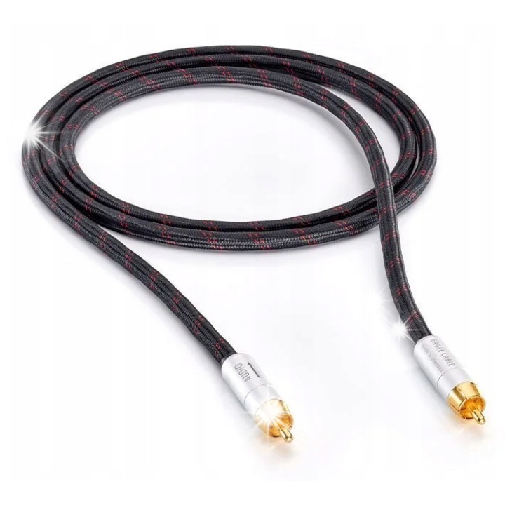 Audio kábel 1xRCA - 1xRCA Eagle Cable High End Deluxe, 3m, szimmetrikus, rézmaggal, PVC szigeteléssel