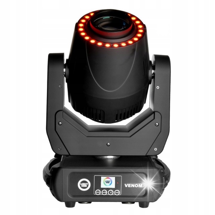 Set 2 x Venom Spot Ring 200W, echipamente de lumini, 7 culori, 200W, cu carcasa pentru 2 unitati