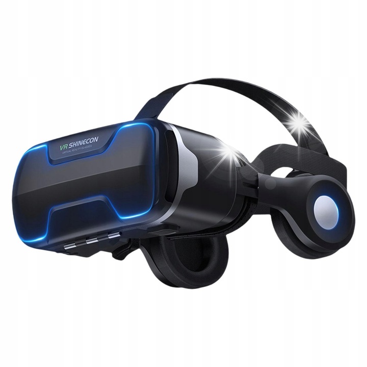 VR Shinecon G02ED szemüveg beépített fejhallgatóval, állítható, max. 6,53"