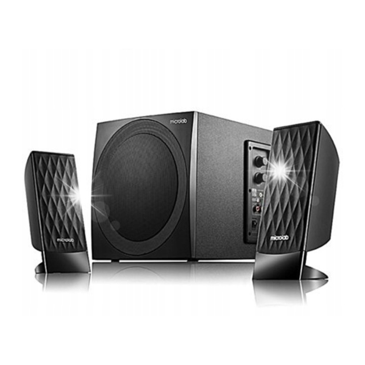 Set boxe Microlab M 300, 2.1, 40W, negru, 117x260x251mm