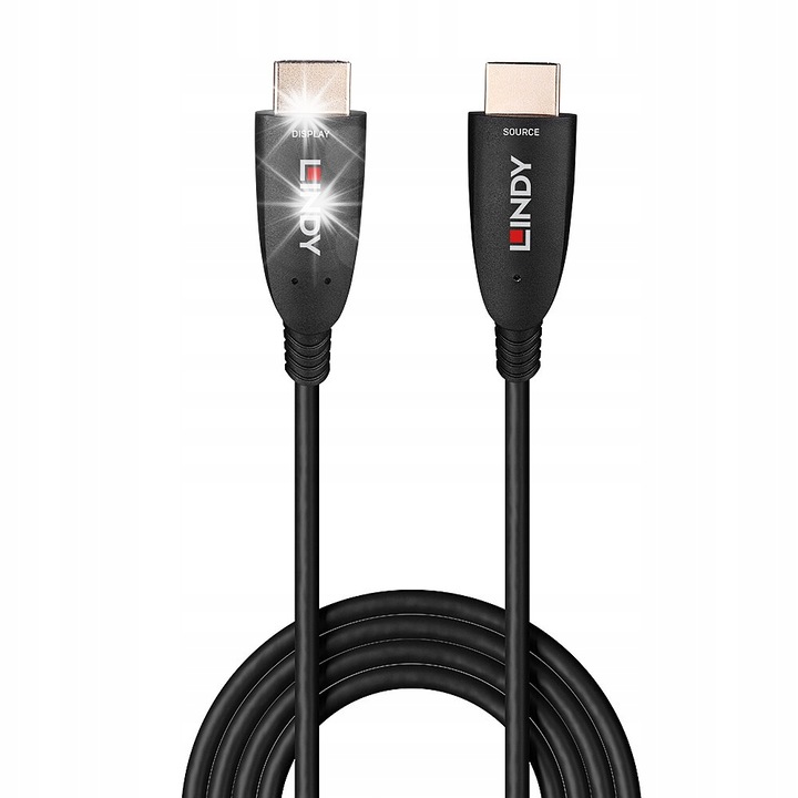 Кабели HDMI 2.1 8K, Lindy, 20м, 48Gbps, черен