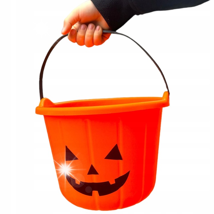 Pacaliciul Halloween, Pacaliciul, portocalie, 22x54cm, set decorativ pentru dulciuri