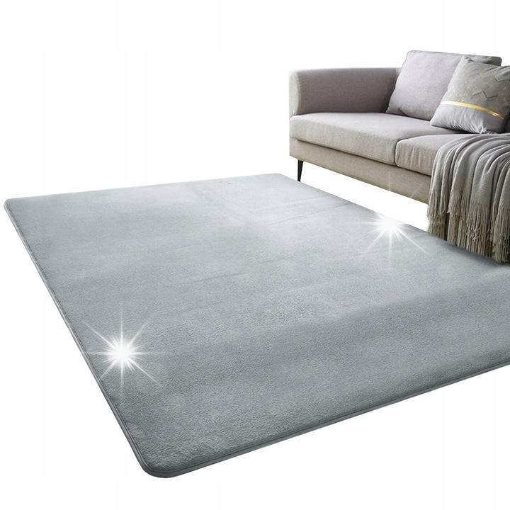 Strado Polár Szőnyeg 200x300cm Ezüst, antiallergén, csúszásgátló