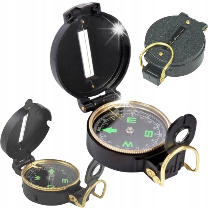 US Army professzionális iránytű, fluoreszkáló, 1:25 000, 7,5x5,5x2,5cm
