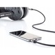 Cablu audio Mini Jack 3,5mm, Eagle Cable, 1,6m, negru, metalic