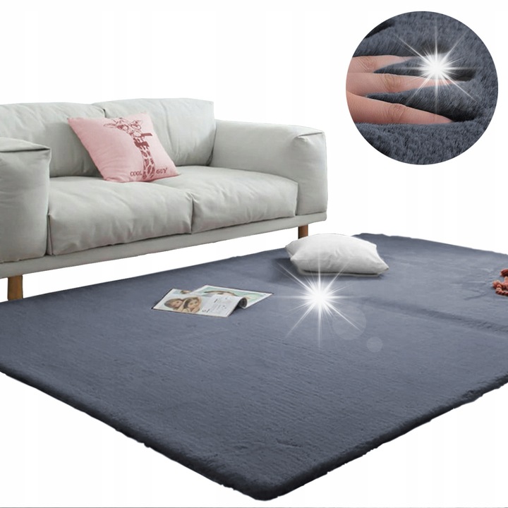 Килим Rabbit, 100x150 см, полиестер, многоцветен, антиалергичен, рошав