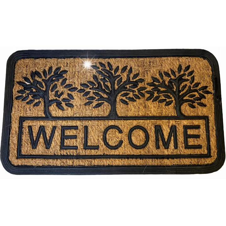 Bejárati szőnyeg, 1Control, WELCOME, csúszásgátló, 58x33cm
