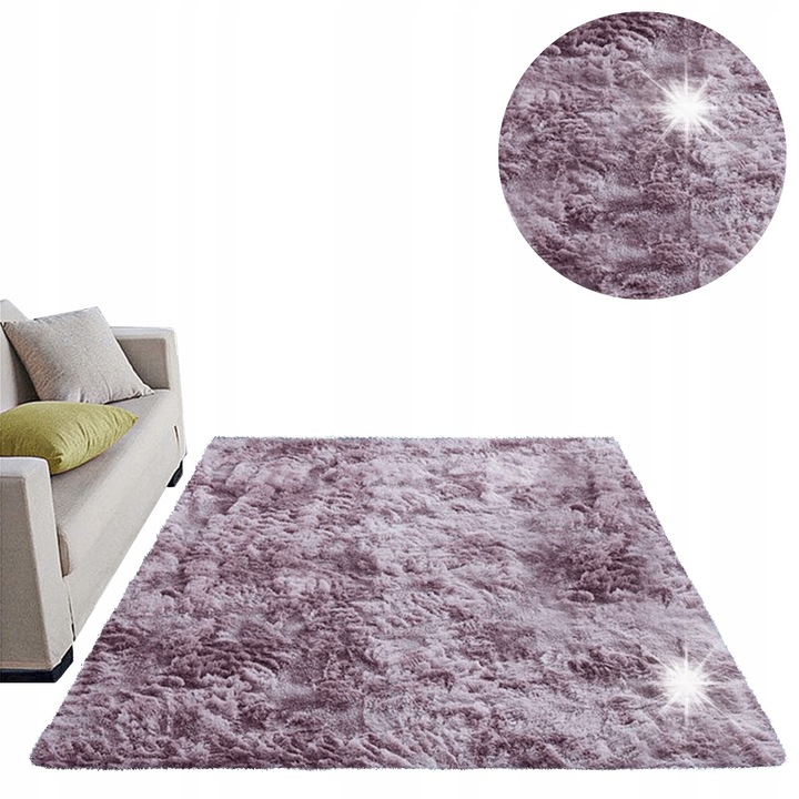 Shaggy Strado Ombre szőnyeg 130x190 cm, Ibolya, Csúszásgátló, Puha