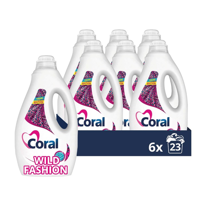 Mosószer Coral Wild Fashion, színvédelem, 6 x 23 mosásos készlet
