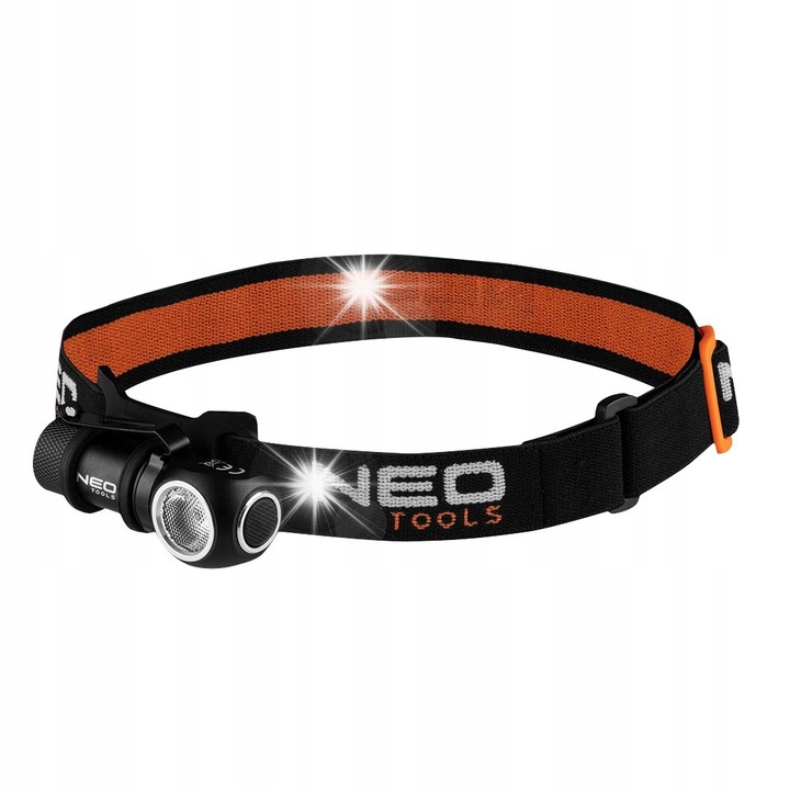 Lanterna frontala Neo Tools, 6W, 600 lumeni, 90m, acumulator 700mAh, incarcare USB