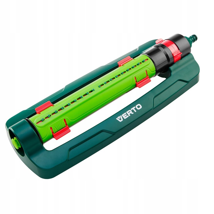 Пълен комплект за напояване: Осцилиращ разпръсквач Verto, 418m², 18 дюзи, 4-слоен маркуч NEO, 50m, 1/2"