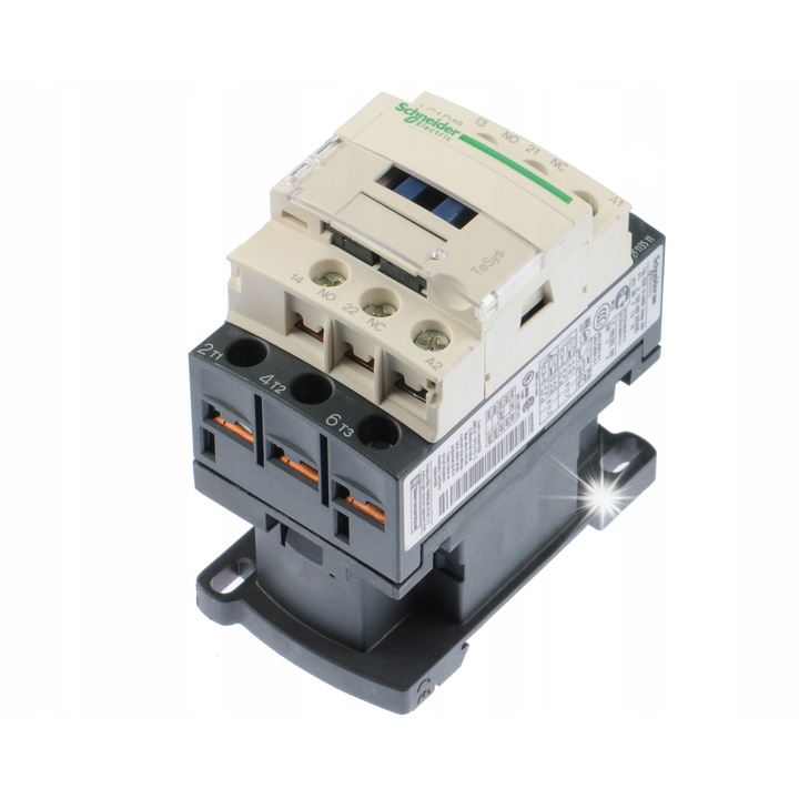 Contactor TeSys D, Schneider Electric, 3-biegunowy, 18A, 230V AC, 45x96mm